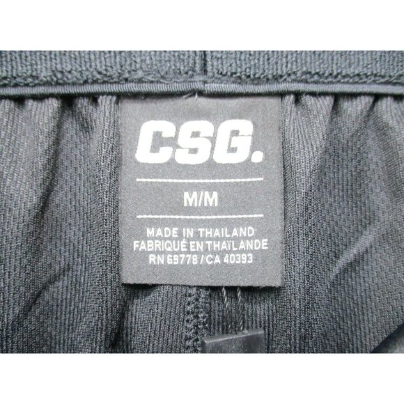 CSG Basketball Shorts Mens Medium Black Pockets Activewear Drawstring NWT - Picture 2 of 7